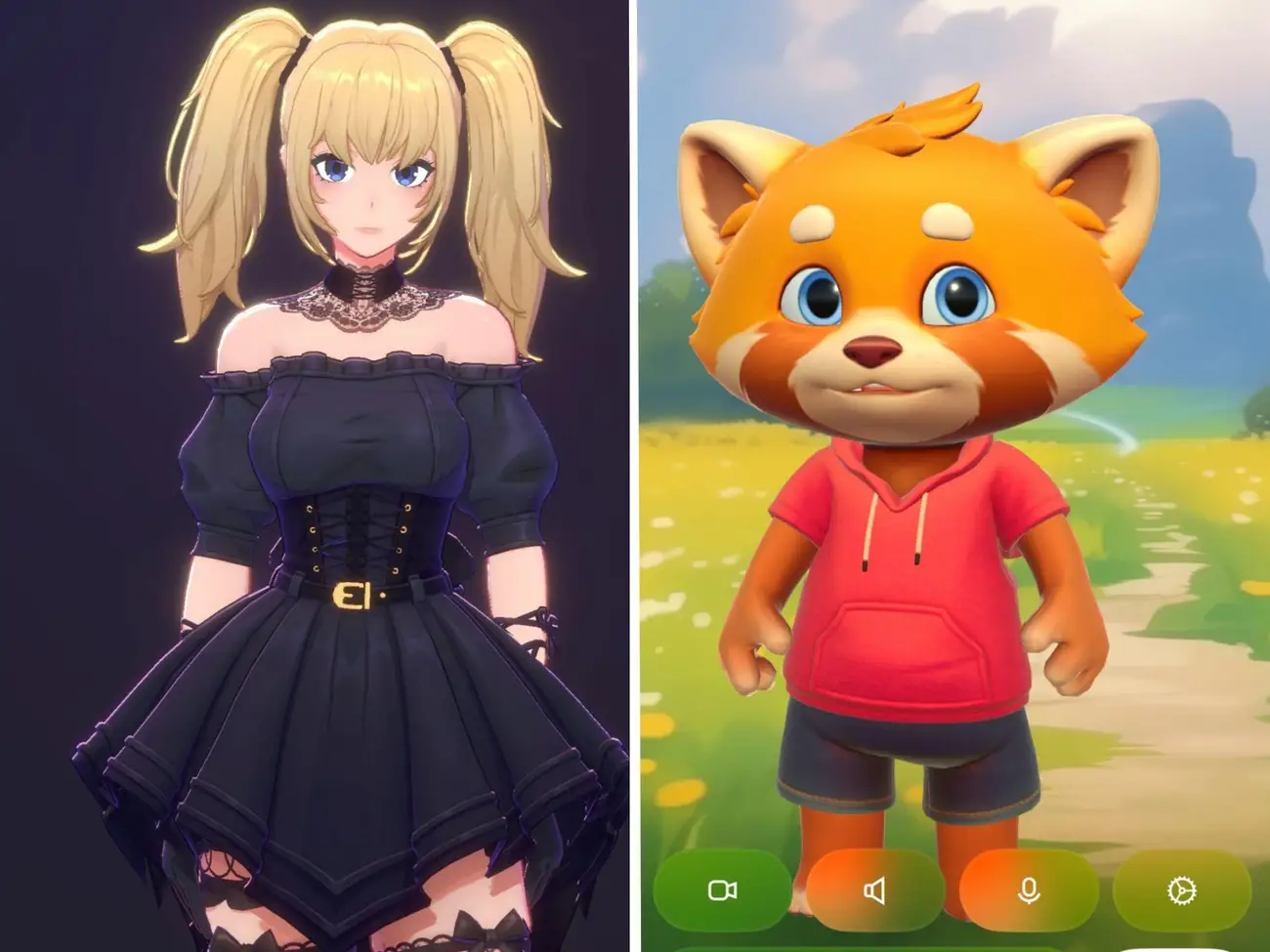 Grok's animated AI companions Ani and Rudy